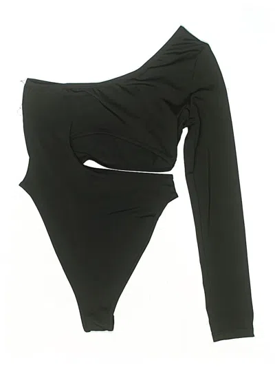 Pre-owned Shein Bodysuit In Black