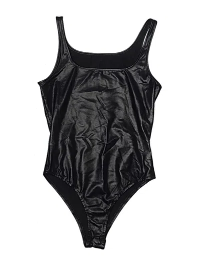 Pre-owned Shein Bodysuit In Black