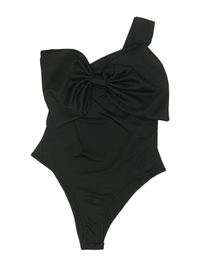 Pre-owned Shein Bodysuit In Black
