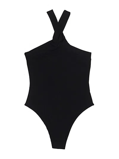 Pre-owned Shein Bodysuit In Black