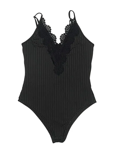Pre-owned Shein Bodysuit In Black