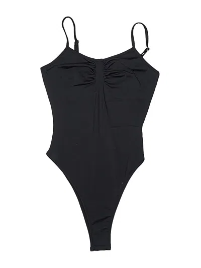 Pre-owned Shein Bodysuit In Black