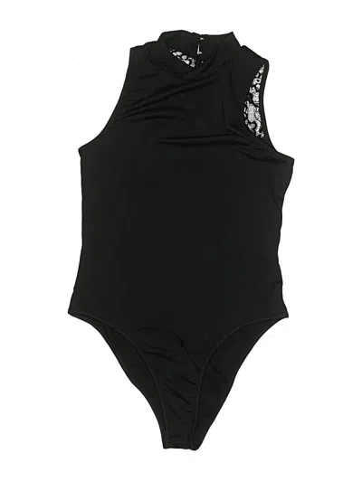 Pre-owned Shein Bodysuit In Black