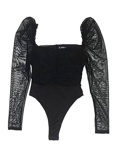 Pre-owned Shein Bodysuit In Black