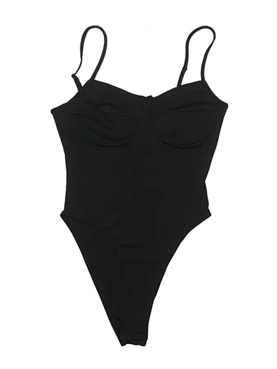 Pre-owned Shein Bodysuit In Black