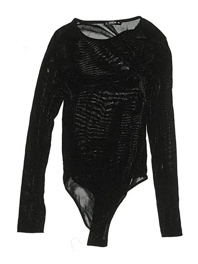 Pre-owned Shein Bodysuit In Black