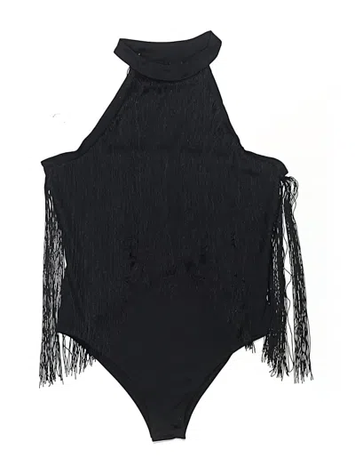 Pre-owned Shein Bodysuit In Black