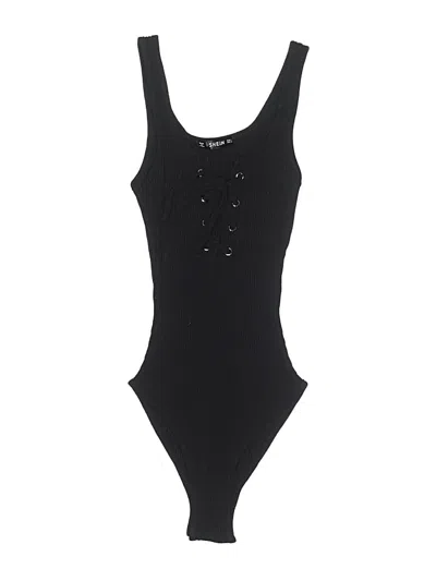 Pre-owned Shein Bodysuit In Black