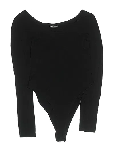 Pre-owned Shein Bodysuit In Black