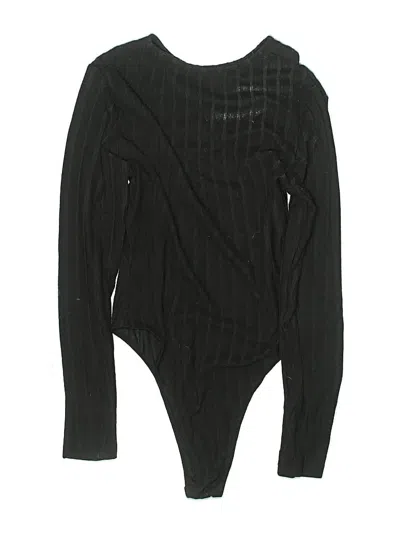 Pre-owned Shein Bodysuit In Black