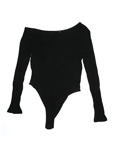 Pre-owned Shein Bodysuit In Black