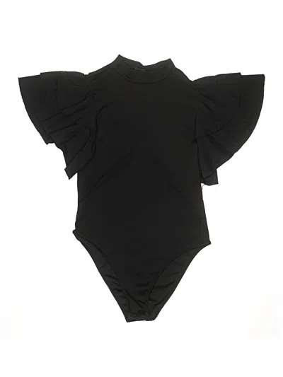 Pre-owned Shein Bodysuit In Black