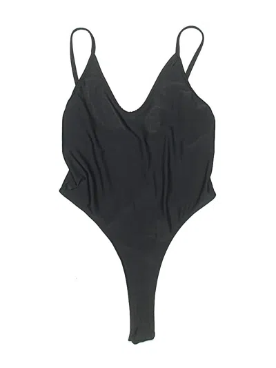 Pre-owned Shein Bodysuit In Black