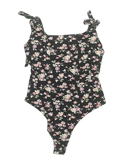 Pre-owned Shein Bodysuit In Black