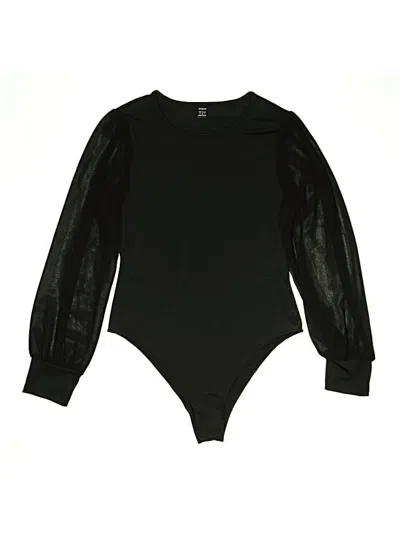 Pre-owned Shein Bodysuit In Black