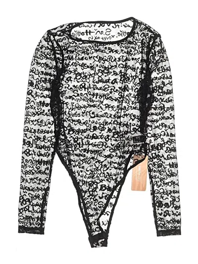 Pre-owned Shein Bodysuit In Black