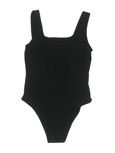 Pre-owned Shein Bodysuit In Black