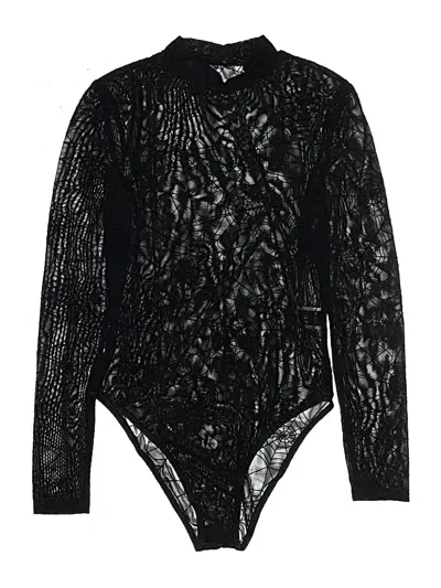 Pre-owned Shein Bodysuit In Black