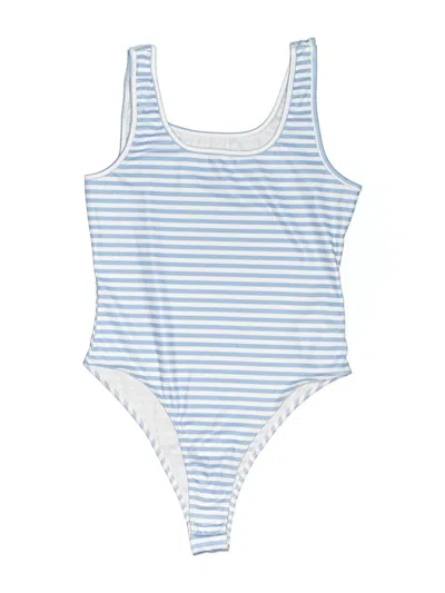 Pre-owned Shein Bodysuit In Blue