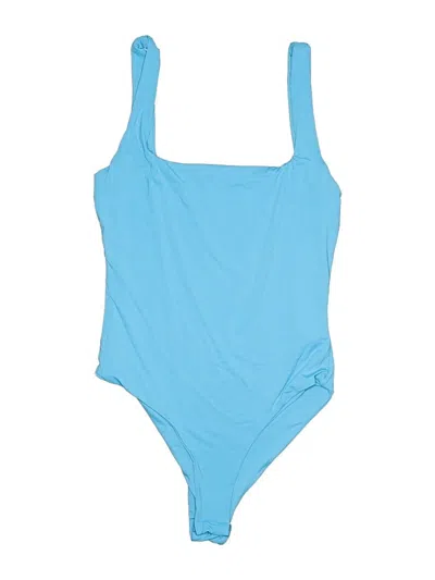 Pre-owned Shein Bodysuit In Blue