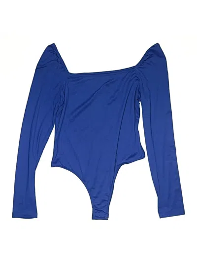 Pre-owned Shein Bodysuit In Blue