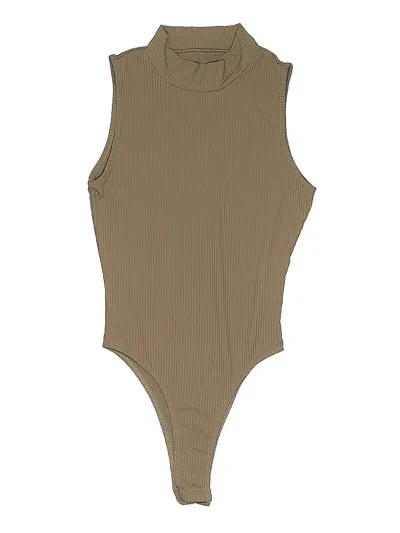 Pre-owned Shein Bodysuit In Brown