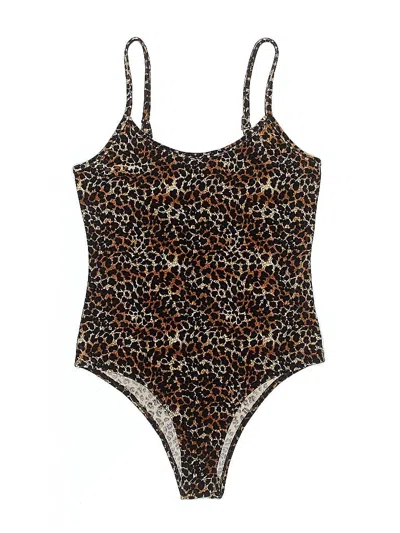 Pre-owned Shein Bodysuit In Brown