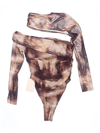 Pre-owned Shein Bodysuit In Brown