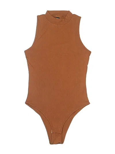 Pre-owned Shein Bodysuit In Brown