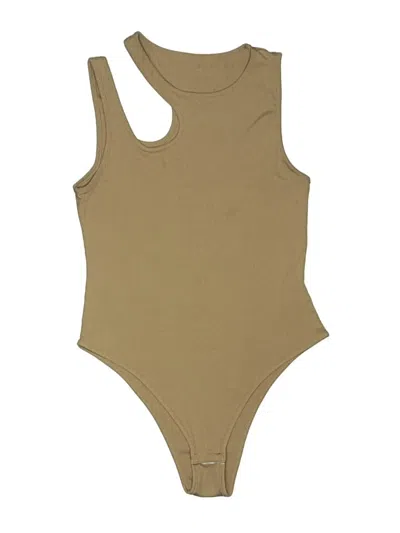 Pre-owned Shein Bodysuit In Brown