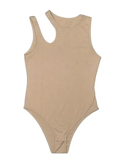 Pre-owned Shein Bodysuit In Brown