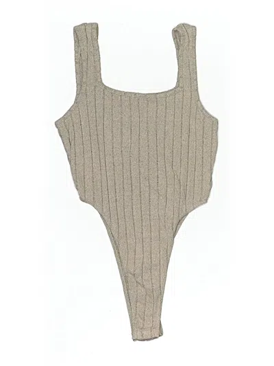 Pre-owned Shein Bodysuit In Brown