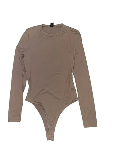 Pre-owned Shein Bodysuit In Brown