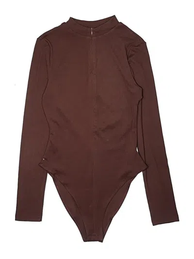 Pre-owned Shein Bodysuit In Brown