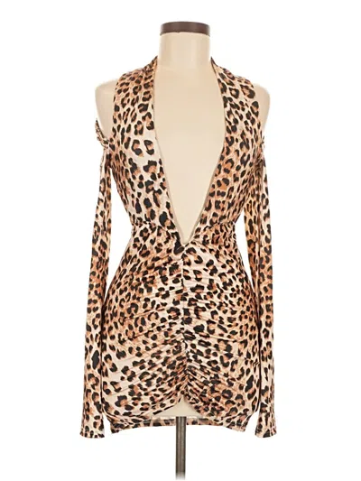 Pre-owned Shein Bodysuit In Brown