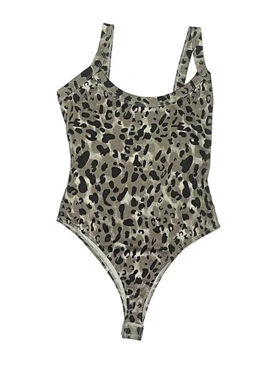 Pre-owned Shein Bodysuit In Brown