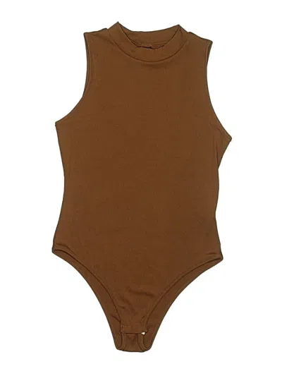 Pre-owned Shein Bodysuit In Brown