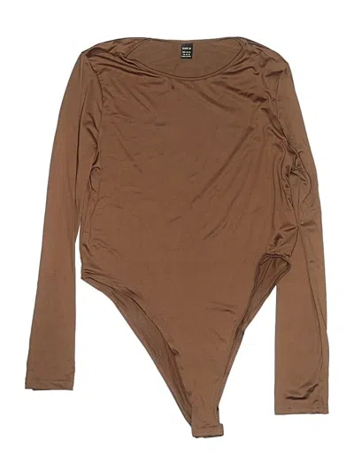 Pre-owned Shein Bodysuit In Brown