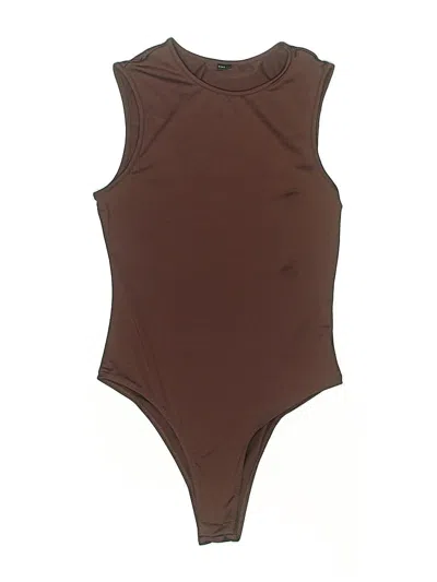 Pre-owned Shein Bodysuit In Brown