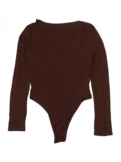 Pre-owned Shein Bodysuit In Brown
