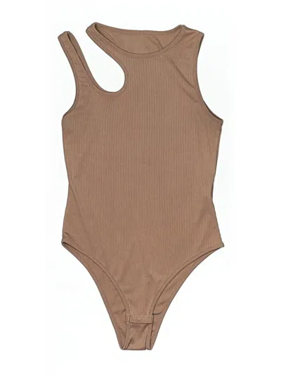 Pre-owned Shein Bodysuit In Brown