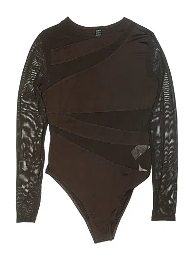 Pre-owned Shein Bodysuit In Brown