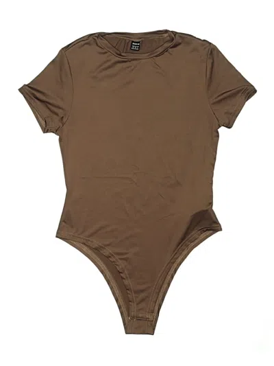 Pre-owned Shein Bodysuit In Brown