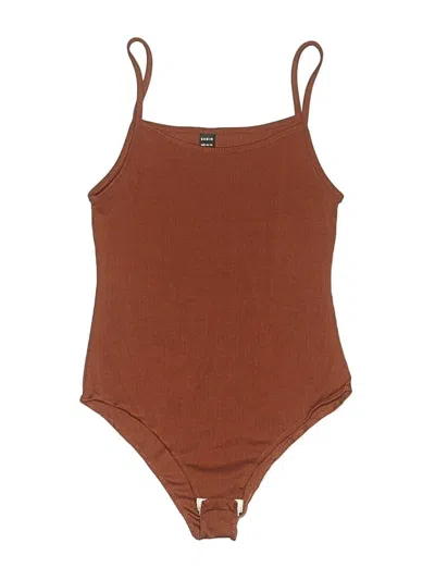 Pre-owned Shein Bodysuit In Brown