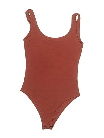Pre-owned Shein Bodysuit In Brown