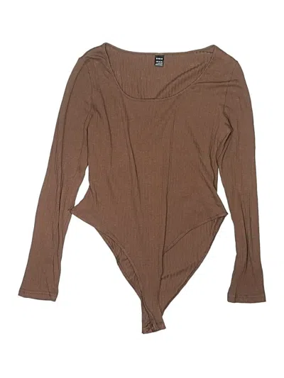 Pre-owned Shein Bodysuit In Brown