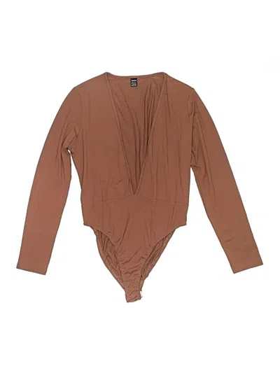 Pre-owned Shein Bodysuit In Brown