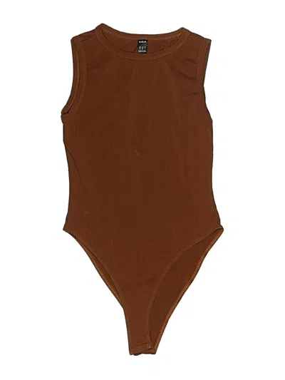 Pre-owned Shein Bodysuit In Brown