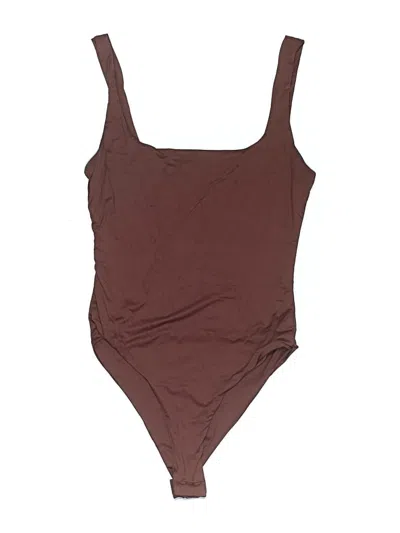 Pre-owned Shein Bodysuit In Brown