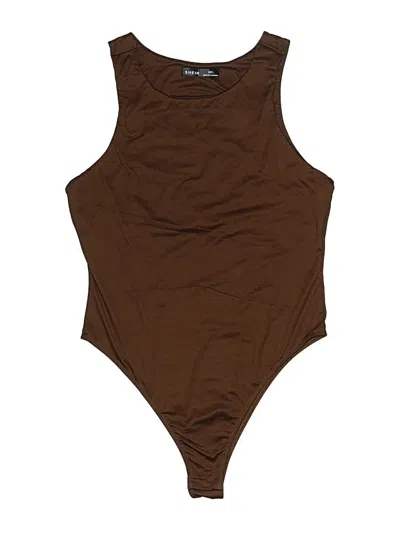 Pre-owned Shein Bodysuit In Brown
